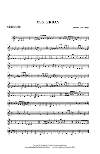 Governo do Estado do Ceará – Secretaria da Cultura
Sistema Estadual de Bandas de Música – Apostila editada em Setembro/2008
 
