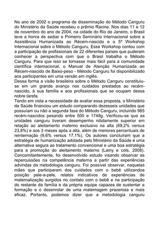 Historia Metodo canguru