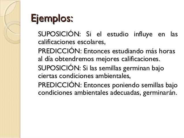 Resultado de imagen para ejemplos suposiciones