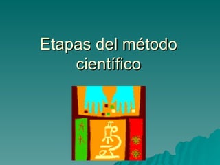 Etapas del método
Etapas del método
científico
científico
 