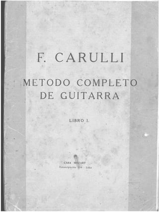 Método Completo de Guitarra F. carulli-libro I-Español