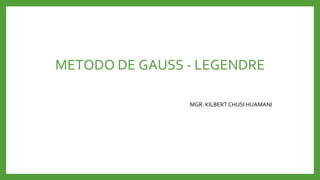 Me To Do Gauss metodo cuadratura de gauss - metodos numericos | PPTX