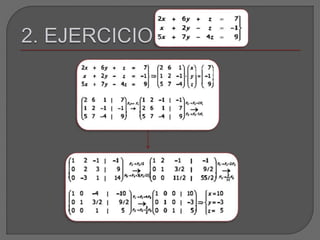 Me To Do Gauss Metodo de Gauss y de Gauss-Jordan | PPTX