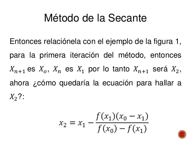 Metodo de la secante en scilab