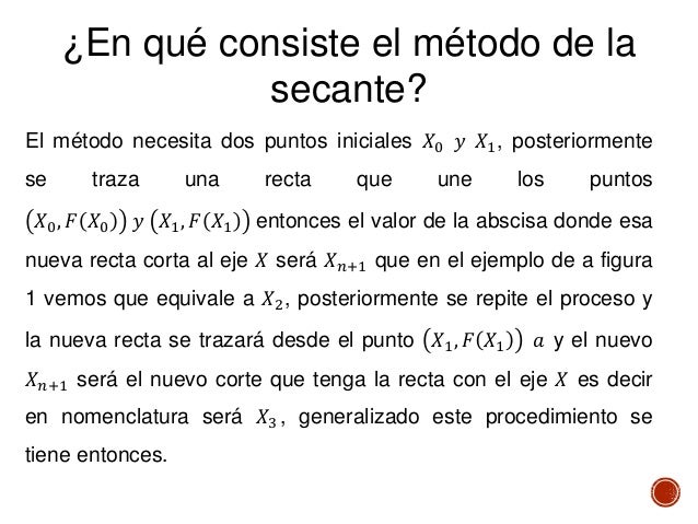 Metodo de la secante en scilab