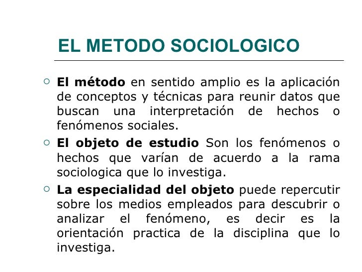 Metodo De La Sociologia Juridica