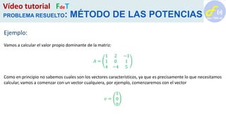 MÉTODO DE LAS POTENCIAS PPT