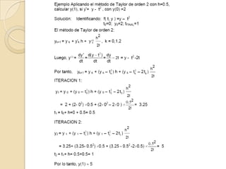 Metodo De Taylor