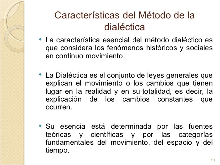 Resultado de imagen para MÃ©todo dialÃ©ctico: