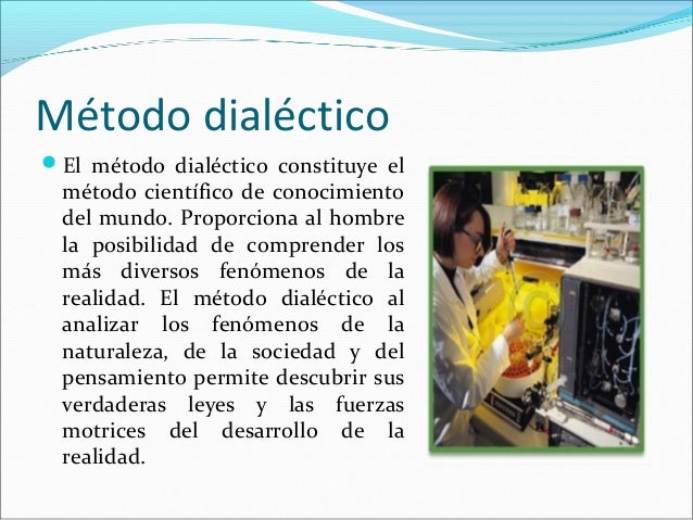 Como Se Aplica El Metodo Dialectico
