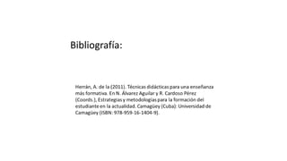 Bibliografía:
 