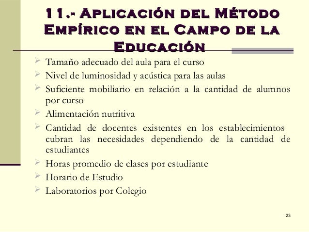 Metodo empirico