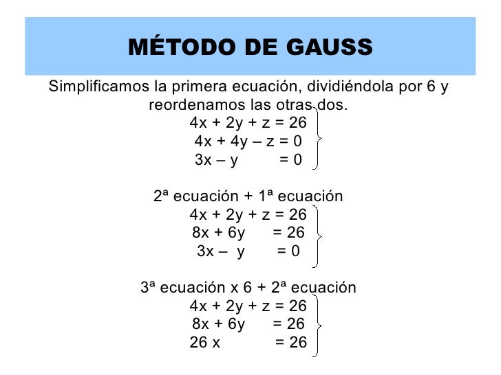 Me To Do Gauss Método De Gauss Definición _ Método de Gauss: Explicación y Ejercicios ...