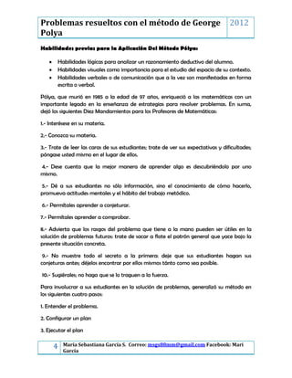 Metodo george polya | DOCX