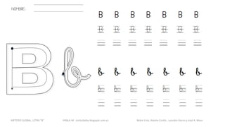 NOMBRE:
METODO GLOBAL, LETRA “B“ HABLA-M cortes0alba.blogspot.com.es Belén Caro, Natalia Cortés , Lourdes García y José A. Mora
 
