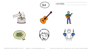 NOMBRE:
METODO GLOBAL, LETRA “GUE GUI” HABLA-M cortes0alba.blogspot.com.es Belén Caro, Natalia Cortés , Lourdes García , José A. Mora , Cristina González
GUI
 