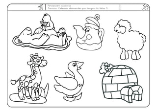 Percepción auditiva
Técnica: Colorear elementos que tengan la letra O
 