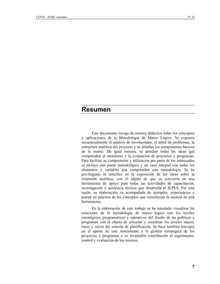 Metodología del Marco LóGico