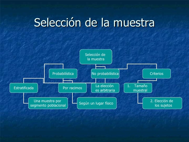Criterios De Selección De La Muestra