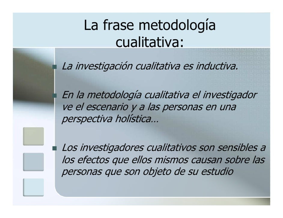 Metodología de la investigación cualitativa