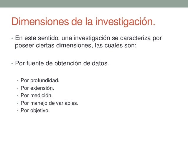 Metodología de la investigación generalidades