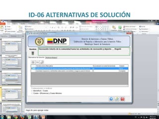 ID-06 ALTERNATIVAS DE SOLUCIÓN
 