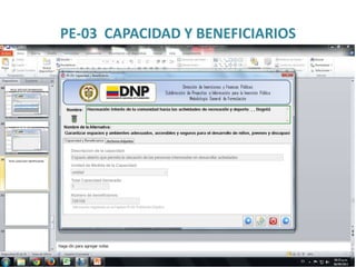 PE-03 CAPACIDAD Y BENEFICIARIOS
 