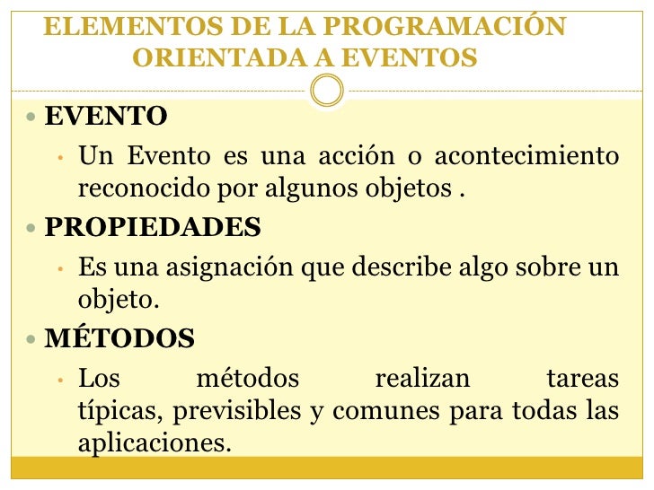 Metodología orientada a_eventos 2