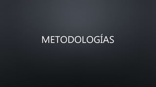 METODOLOGÍAS
 