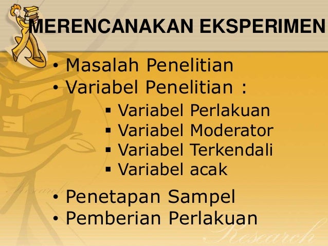 Rancangan penelitian (research design)
