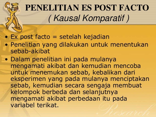 Rancangan penelitian (research design)