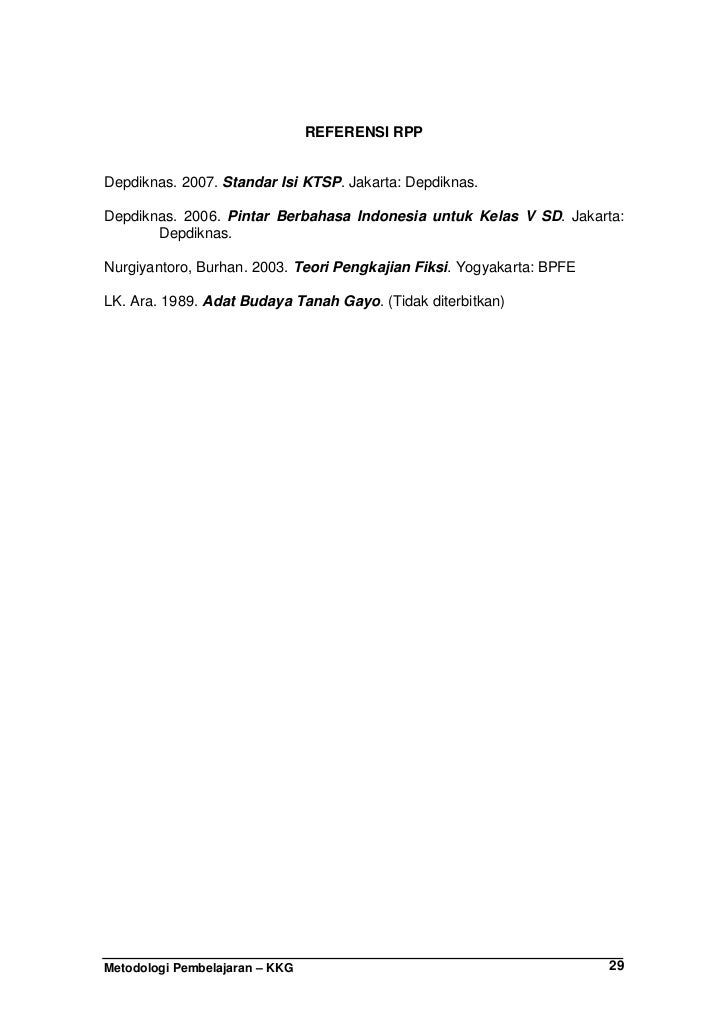 Metodologi Pembelajaran Bahasa Indonesia