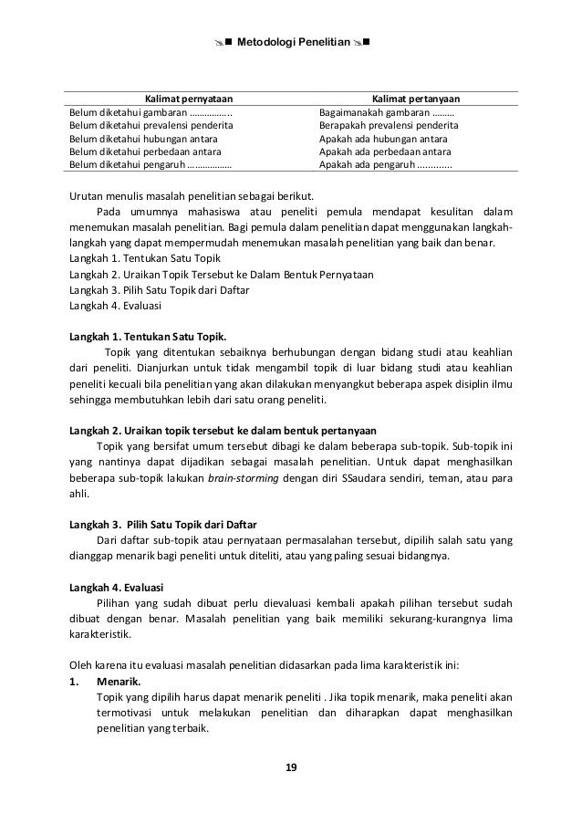 Metodologi Penelitian Komprehensif