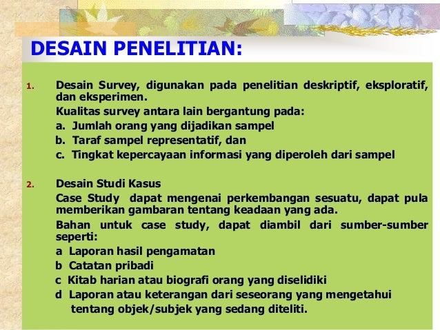 Metodologi penelitian nova