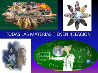 TODAS LAS MATERIAS TIENEN RELACION
 