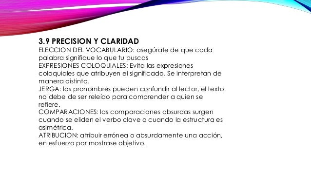 Como escribir con claridad y precisión