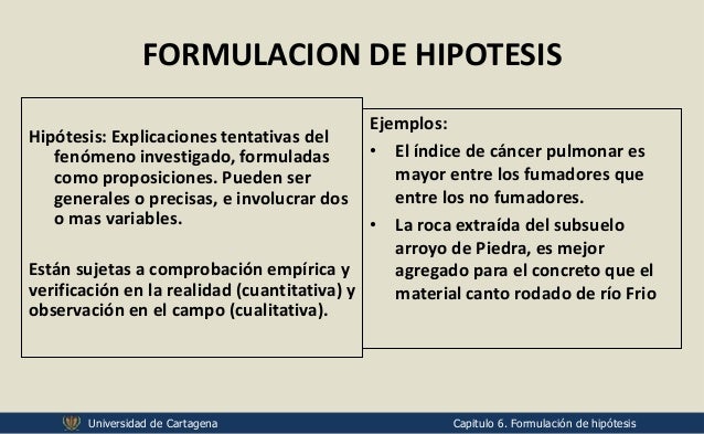 Metodologia cap 6 - formulacion de hipotesis