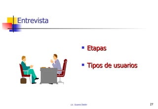Entrevista Etapas Tipos de usuarios 