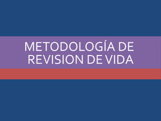 METODOLOGÍA DE
REVISION DEVIDA
 