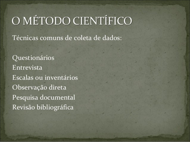 Metodologia científica Aula - Pós Graduação em Educação