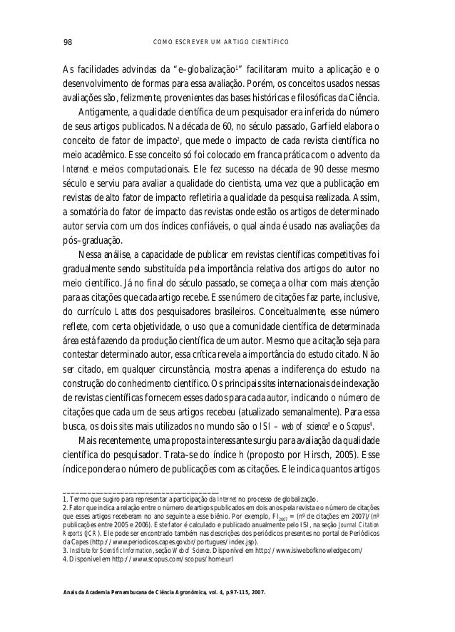 Como escrever um artigo academico