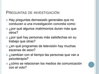  La hipótesis es una guía que sirve para orientar el enfoque metodológico a emplear, razón por la que es recomendable que sea clarificada al momento de problematizar el caso de estudio.¿QUÉ ES PLANTEAR EL PROBLEMA DE INVESTIGACIÓN?En realidad, plantear el problema no es sino afinar y estructurar más formalmente la idea de investigación. 