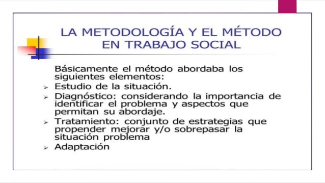 Metodologia del trabajo social