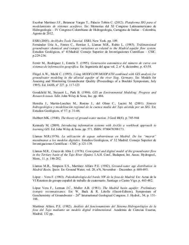 Metodologia Desarrollo Mod Hidrogeologico Metodologia Desarrollo Mod Hidrogeologico