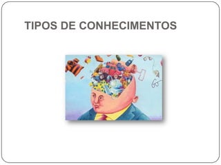 TIPOS DE CONHECIMENTOS
 