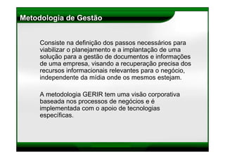 Gestão de Documentos - Metodologia Documentar