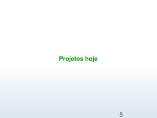   Projetos hoje 
