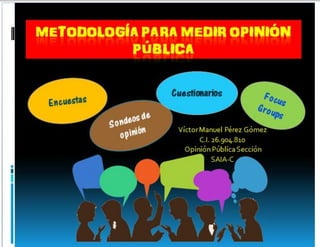 Metodologia para medir la opinion publica