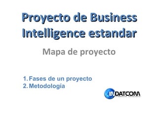 Mapa de proyecto Proyecto de Business Intelligence estandar ,[object Object],[object Object]
