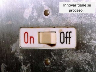 Innovar tiene su 
proceso… 
 